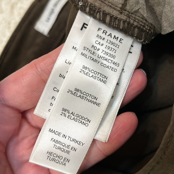 FRAME 25 Le High Skinny Coated cropped pants in EUC - Picture 12 of 13